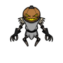 Pumpkin Head Scarecrow 1 by Hammertheshark