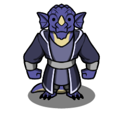 Blue Dragonborn Wizard 2 by Hammertheshark