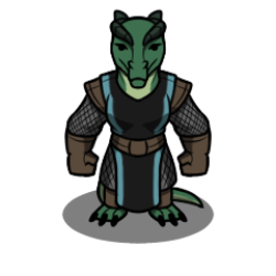 Green Dragonborn Cleric 1 by Hammertheshark