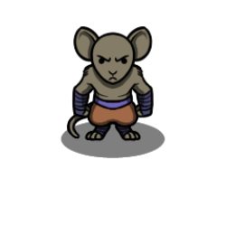 Mousefolk Monk 2 by Hammertheshark